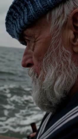old fisherman at sea