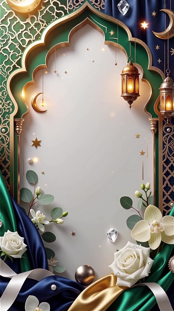 Compleanno del Profeta Maometto Mawlid al-Nabi Sfondo Islamico