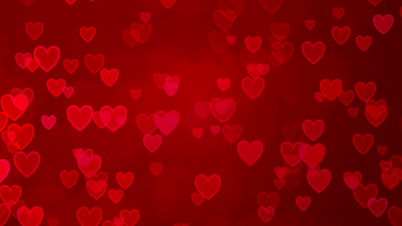 el fondo de los corazones rojos de san valentín