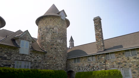 hermosa toma del castillo hermosa arquitectura castillo de los estados unidos realeza real archivo de video