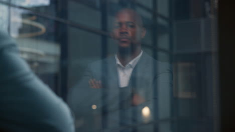 professional businessman reflection