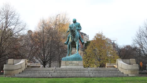 equestrian statue of philip sheridan - sheridan circle - washington, d.c.