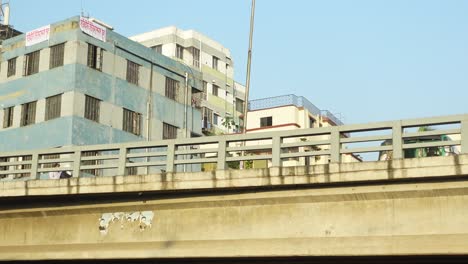 city bridge scene in bangladesh or india