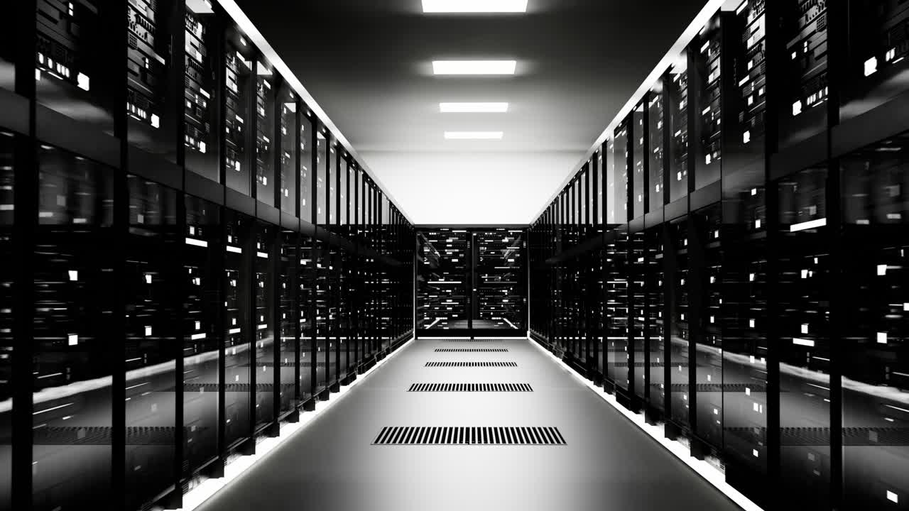 interior moderno del centro de datos