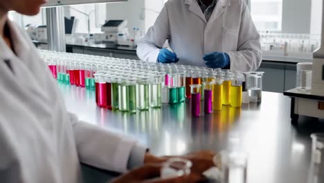 científicos que llevan a cabo experimentos en un laboratorio