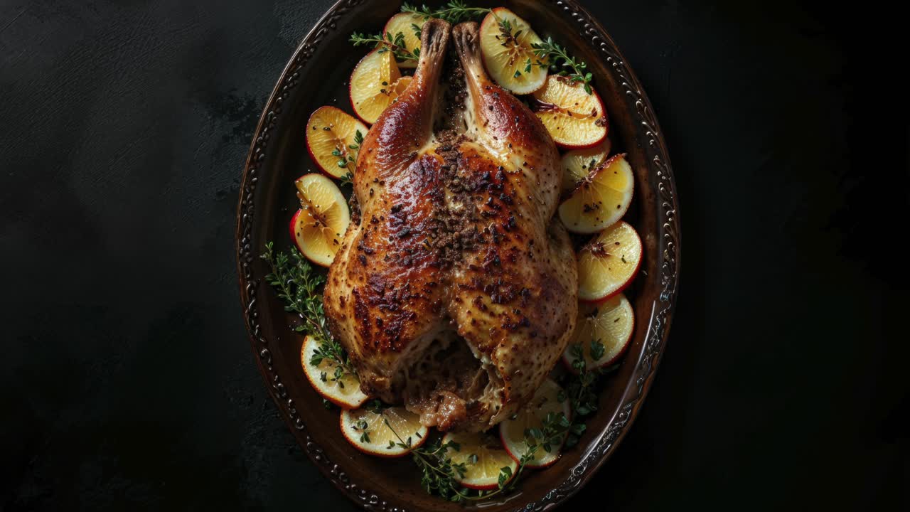 Roasted Chicken with Orange and Thyme
