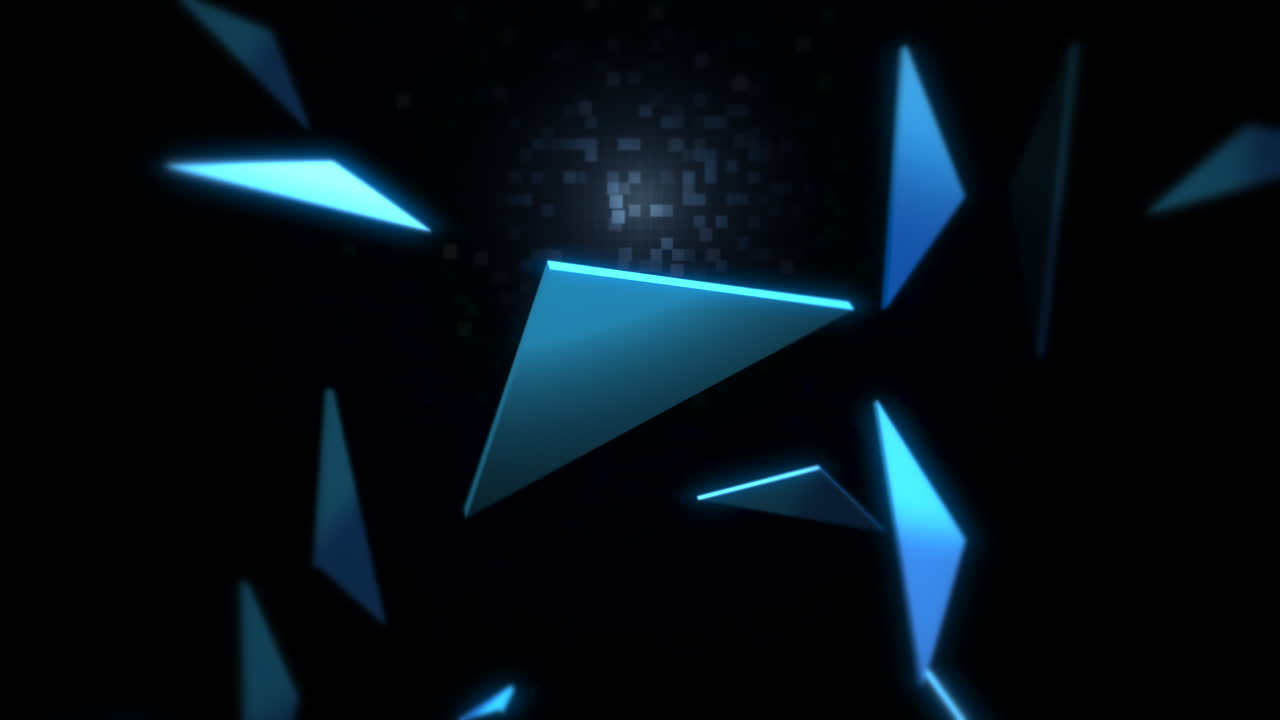 fondo abstracto de triángulos azules de movimiento 5