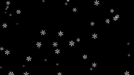 high quality falling snow flakes blizzard 4k loop animation