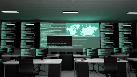 modern cyber security control room