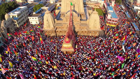 Massive Religious Gathering at a Hindu Temple