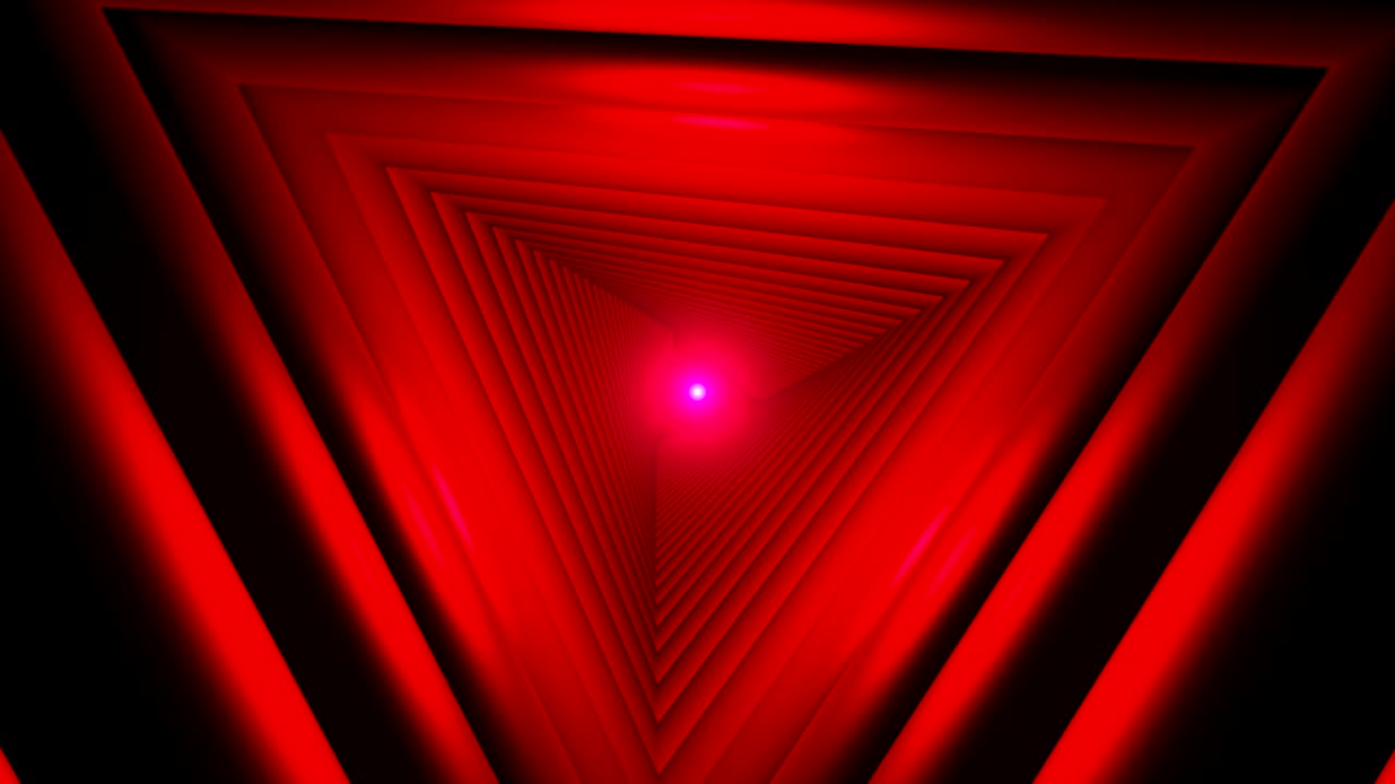 будущий треугольный космический туннель. научно-фантастическая композиция