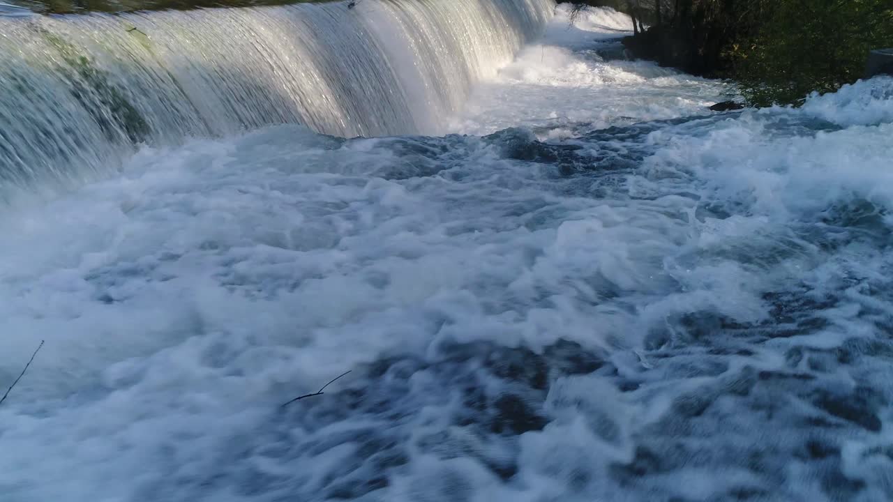 An Aerial View of a Waterfall