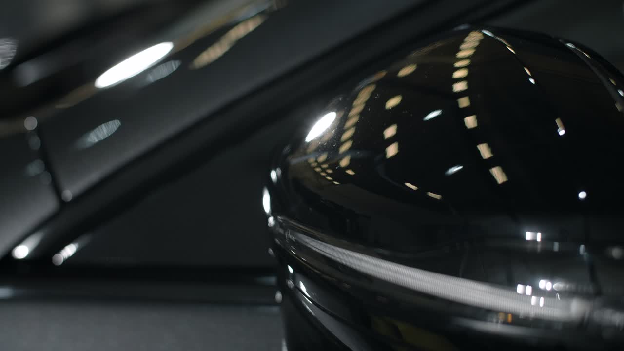 Close-up of a Car's Side Mirror