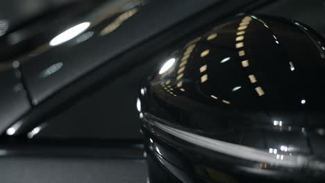 close-up of a car's side mirror