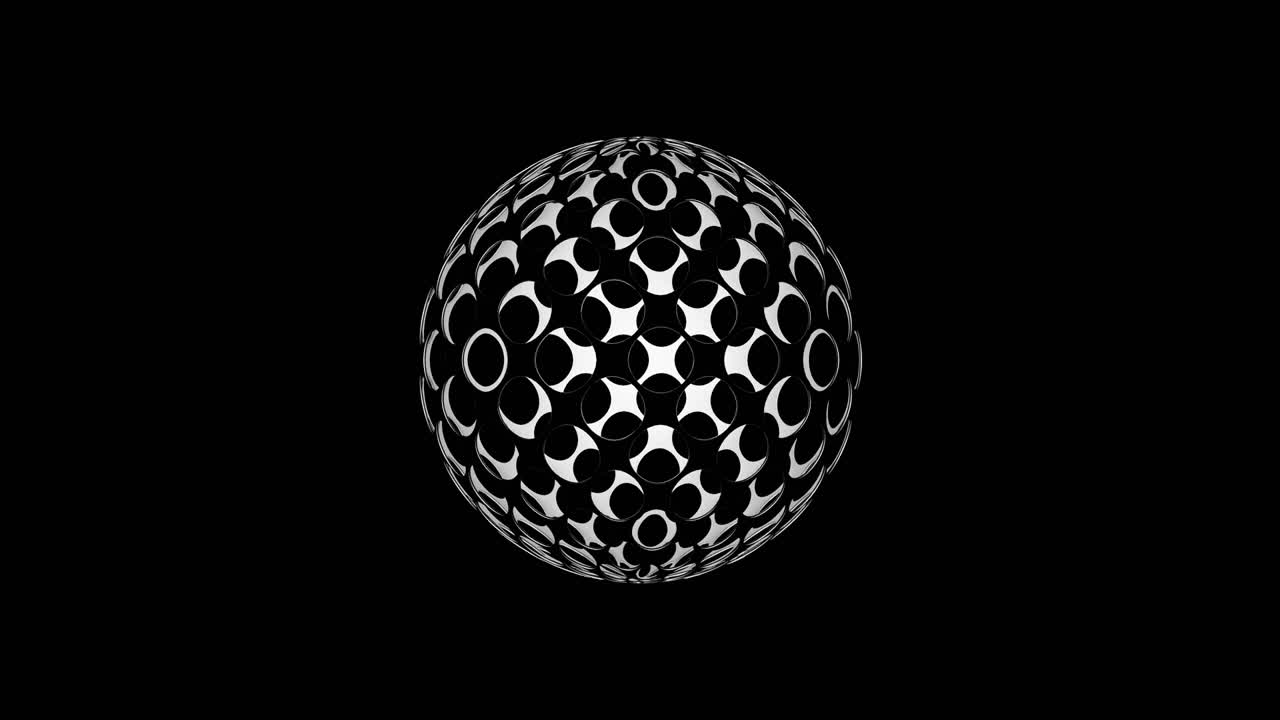 Abstract 3D Sphere (Loop 4k)