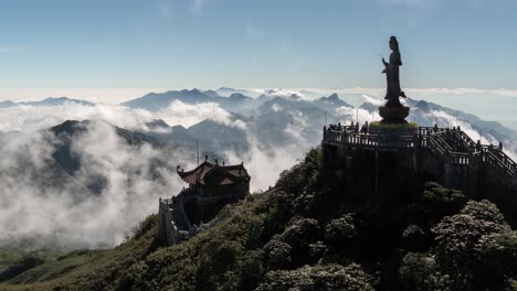 fansipan mountain temple and statue viewpoint