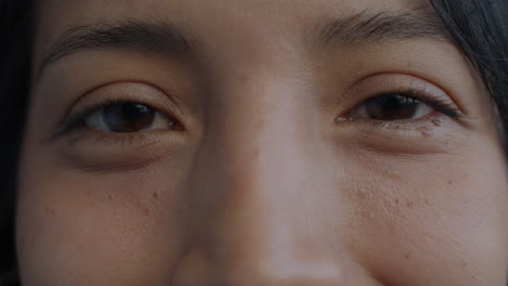 primer plano de los ojos de una mujer.