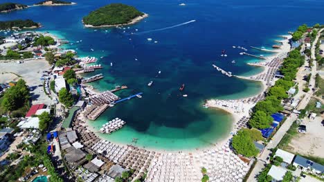 ksamil albania holiday beach resort island ionian sea summer travel destination
