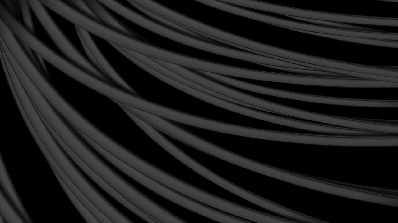 Geometric tech black glossy stripes abstract motion background