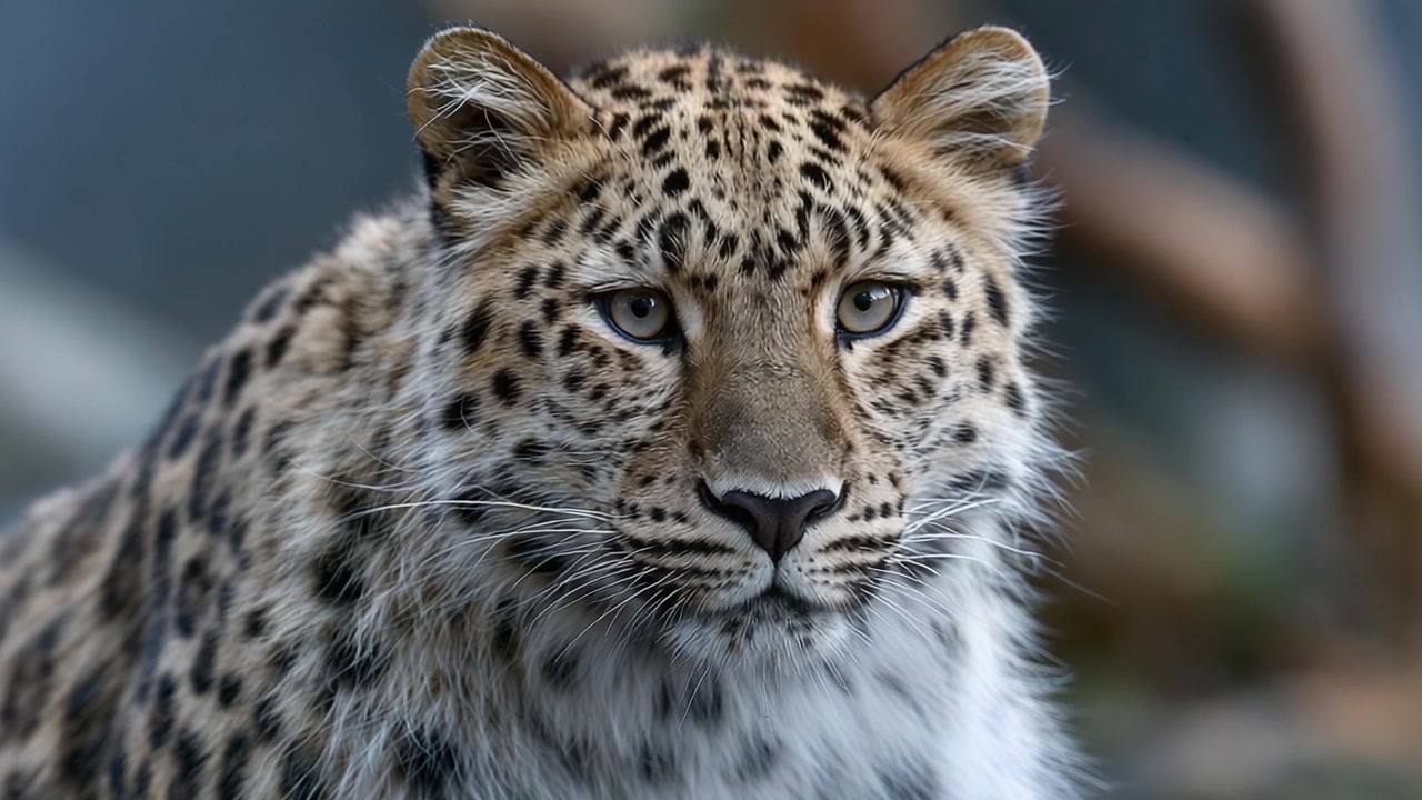 Görkemli Bir Leoparın Yakın Çekim Görünümü, Eşsiz Benek Deseni ve Yoğun Bakışını Sergileyerek Bu Zarif Vahşi Kedinin Özünü Yakalıyor