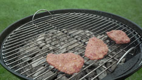 turkish minced meat also known as meatball or kofte is being cooked on a grill