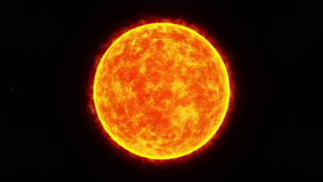 zoom para el sol ardiente e incandescente