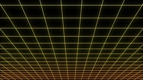 abstract grid background with and lines moving in space