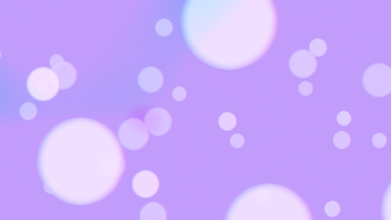 bokeh redondo que cae y partículas en gradiente de moda