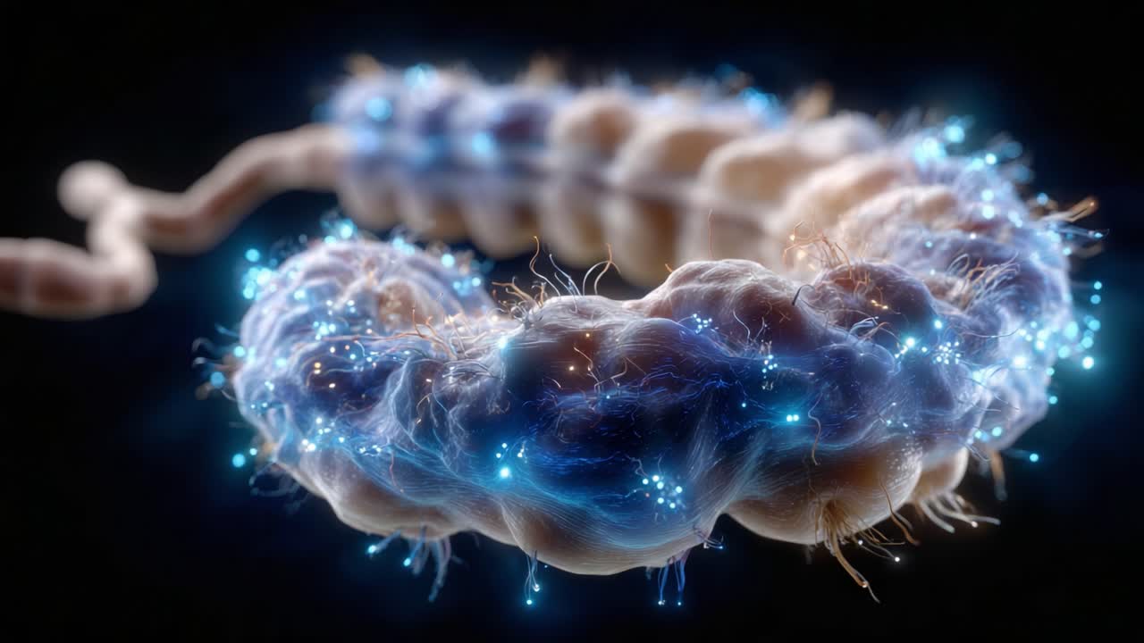 Una Visione Ravvicinata di un Organismo Bioluminescente Intricato: Esplorare le Caratteristiche Uniche e i Motivi Luminosi di una Creatura Non Identificata