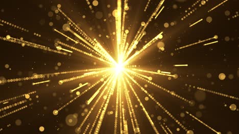4k loop golden stars and particles event backgrounds logo titles in award music wedding anniversary
