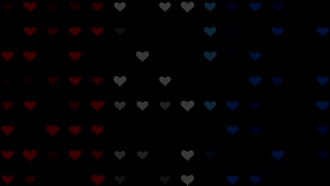 navidad abstracta y corazones rojos forma fluyendo, día de san valentín amor relación evento de vacaciones festivo