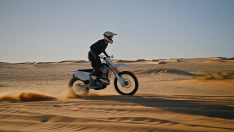 motocross rider in the desert