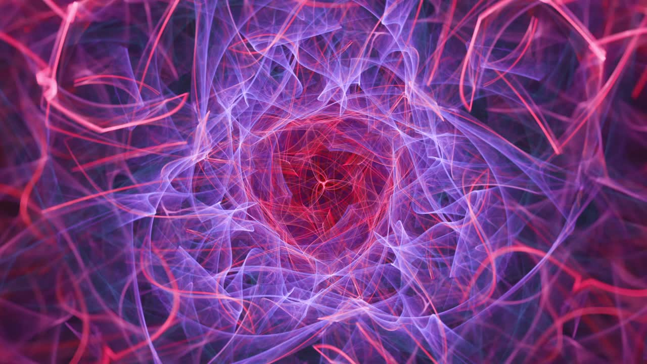 trance de túnel hipnótico - espirales fractales abstractas sin fisuras, telón de fondo artístico caleidoscopio, arte de línea de galaxias cósmicas de geometría espiritual - ideal para música vj y fondos meditativos