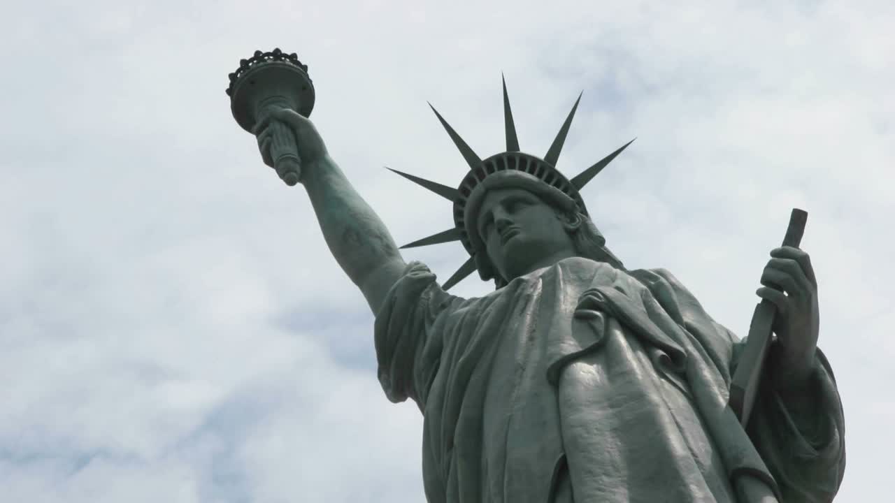 Time Lapse Of Clouds Behind The Statue Of Liberty In This Shot Which Says Patriotism And Patriotic Values