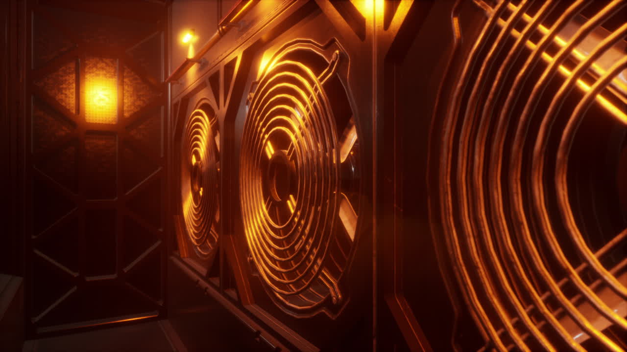 미래의 복도에서 산업 환기 시스템