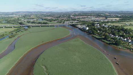 Das-Weitere-Stadtgebiet-Von-Exeter,-Devon