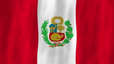 Bandera-De-Perú,-País,-Animación,-Símbolo-3D,-Diseño,-Ondeando-En-El-Viento,-Movimiento,-Patriotismo-Nacional,-Cultura-Mundial,-Emblema,-Bandera,-América-Del-Sur,-Rojo,-Blanco