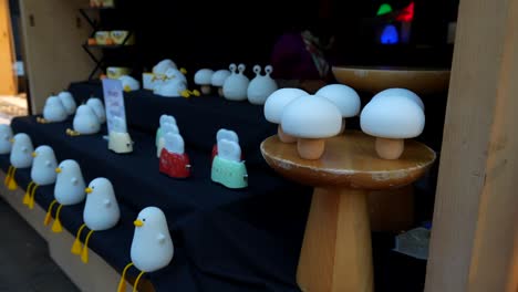 funny shaped bedside lamps like mushrooms, ducks or toasters at the old spitalfields market, london