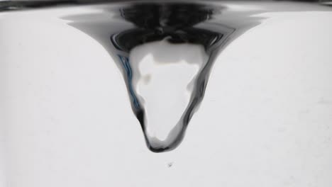 close-up of a water vortex