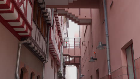 a bright alley in old town