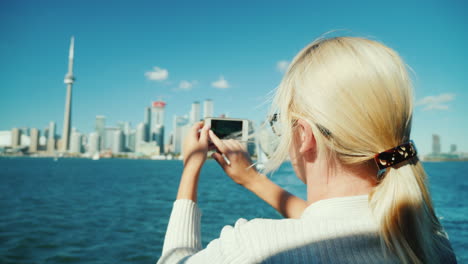 woman photographs toronto timeline