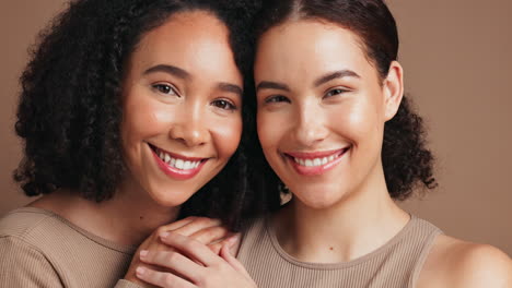 two smiling women