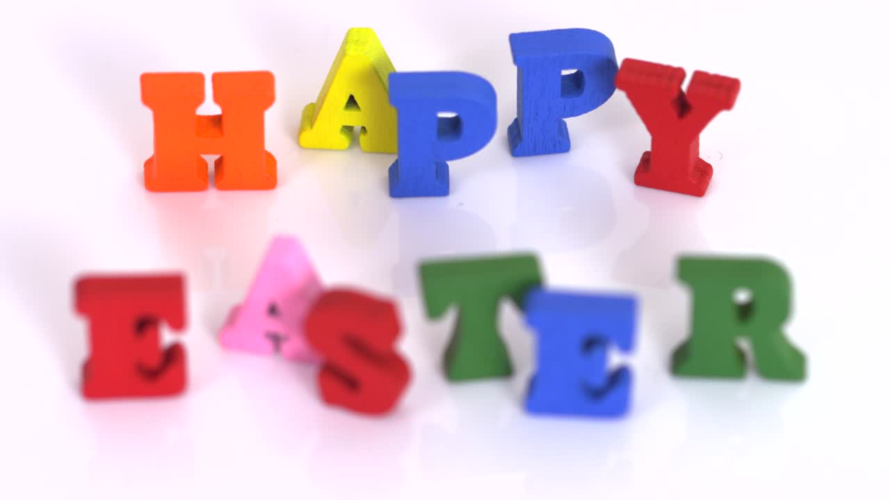 행복한 부활절 포커스 풀