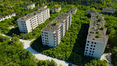 aerial 4k drone footage of the village of szentkirályszabadja in the veszprém - hungary