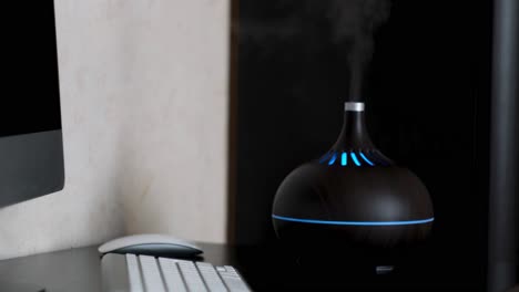 essential oil diffuser on a desk