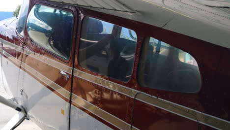 airplane parked in aerospace hangar 4k