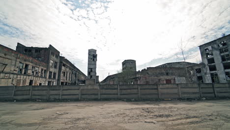 abandoned industrial building. ruins of an old factory