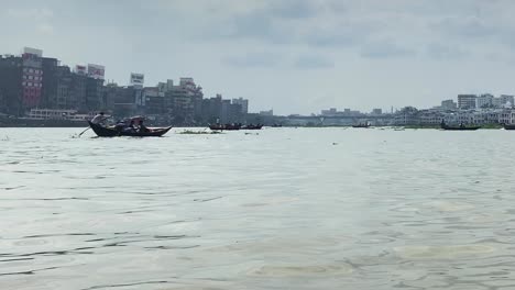 water level view of boats traveling on the