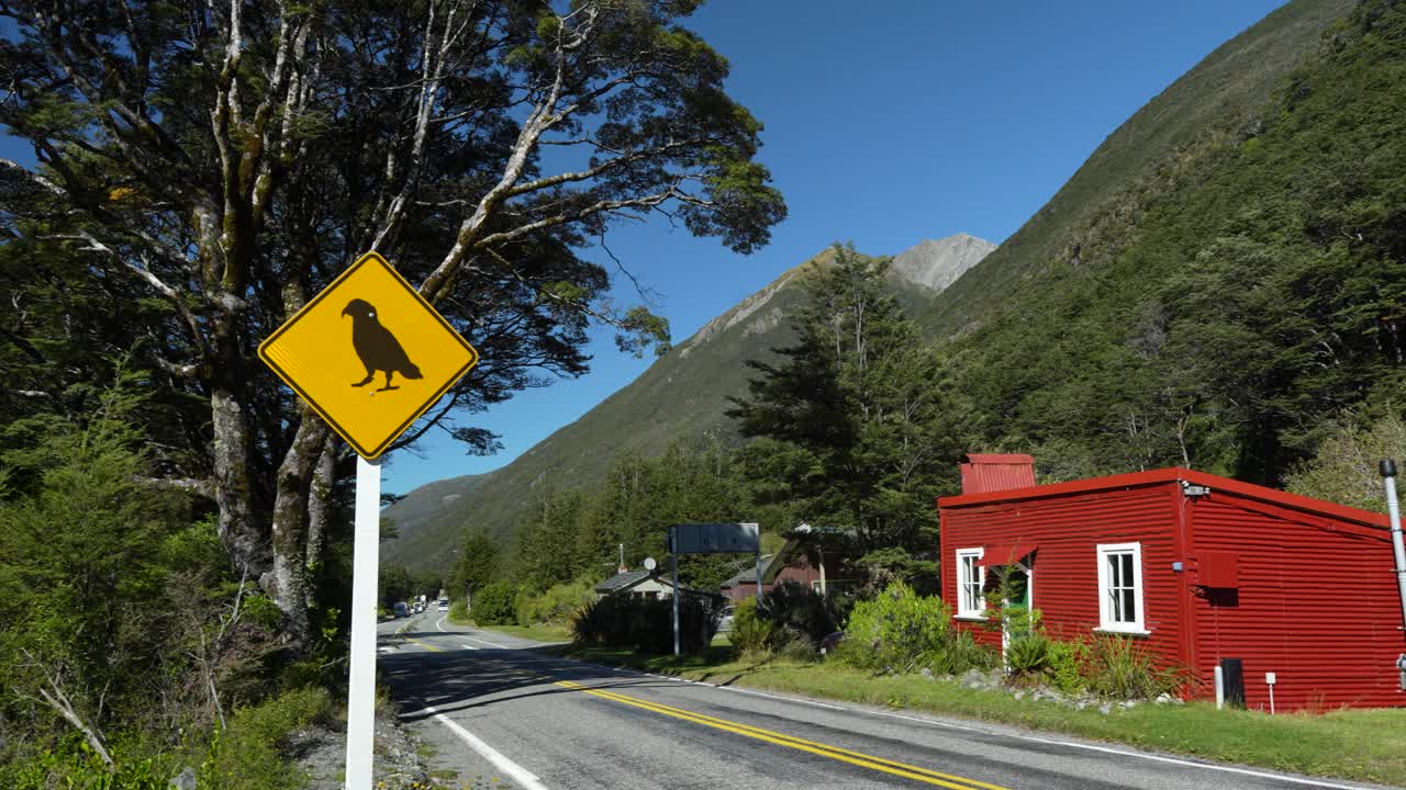 A quirky warning in the heart of the Southern Alps of New Zealand