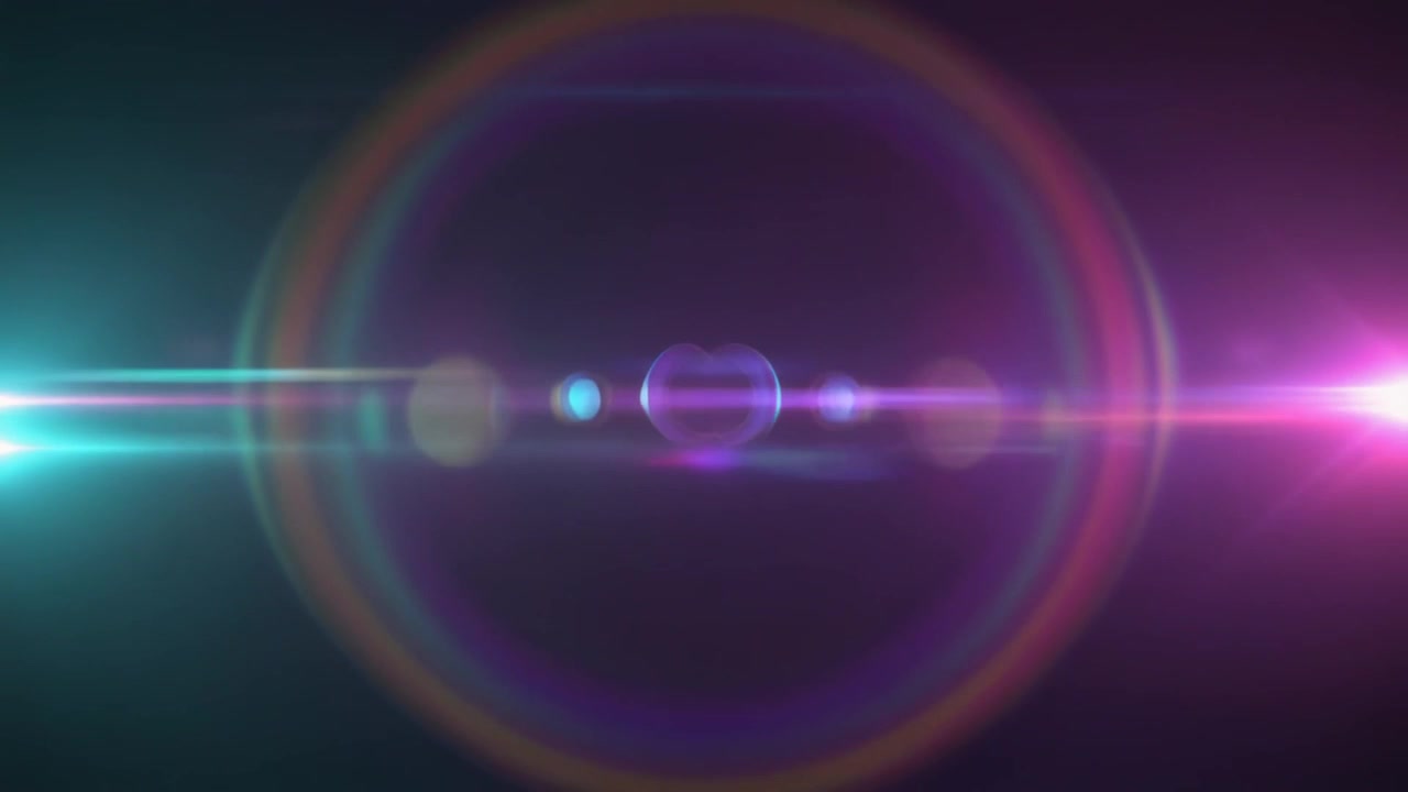 Abstract Motion Background with Glowing Lens Flare Effects